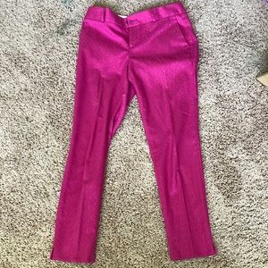 Dark pink pants
